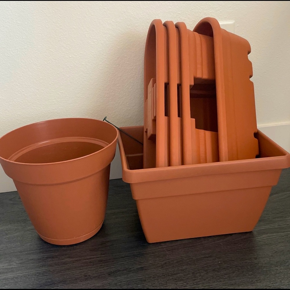 terracotta planters/ plant pots